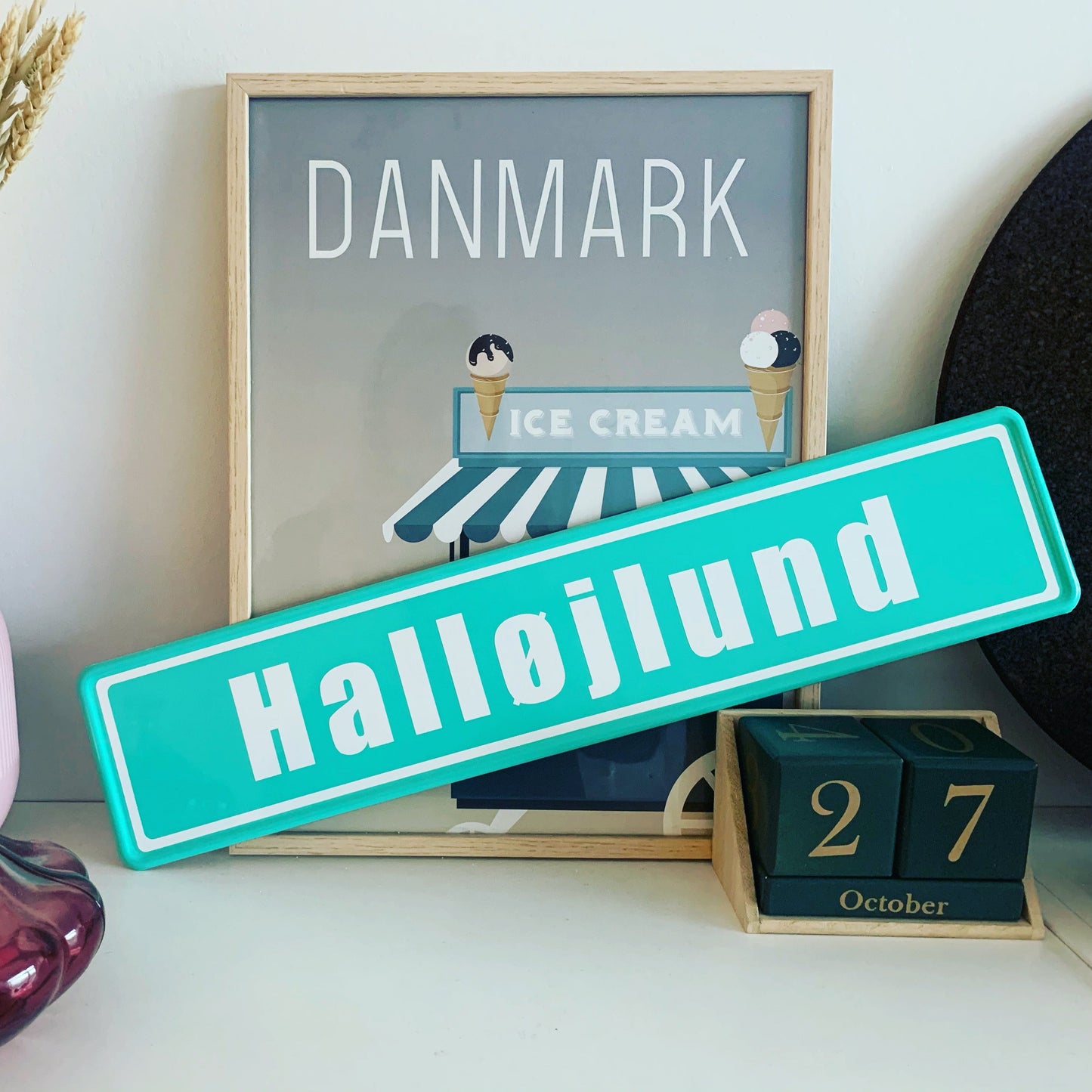 Personligt gadeskilt med egen tekst