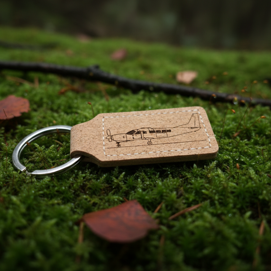 Personlig Fly-Nøglering med Gravering – Custom Aviator Tag