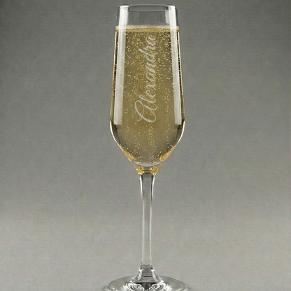 Navnets Elegance - Personlige Champange glas med navn