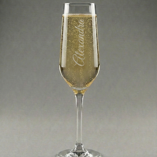 Navnets Elegance - Personlige Champange glas med navn