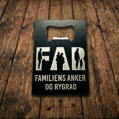 "FAR – Familiens Anker" - Solid Lomme-Oplukker