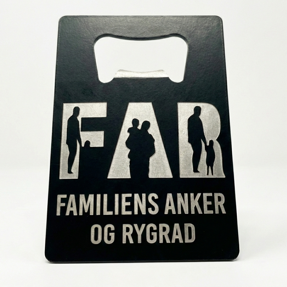 "FAR – Familiens Anker" - Solid Lomme-Oplukker