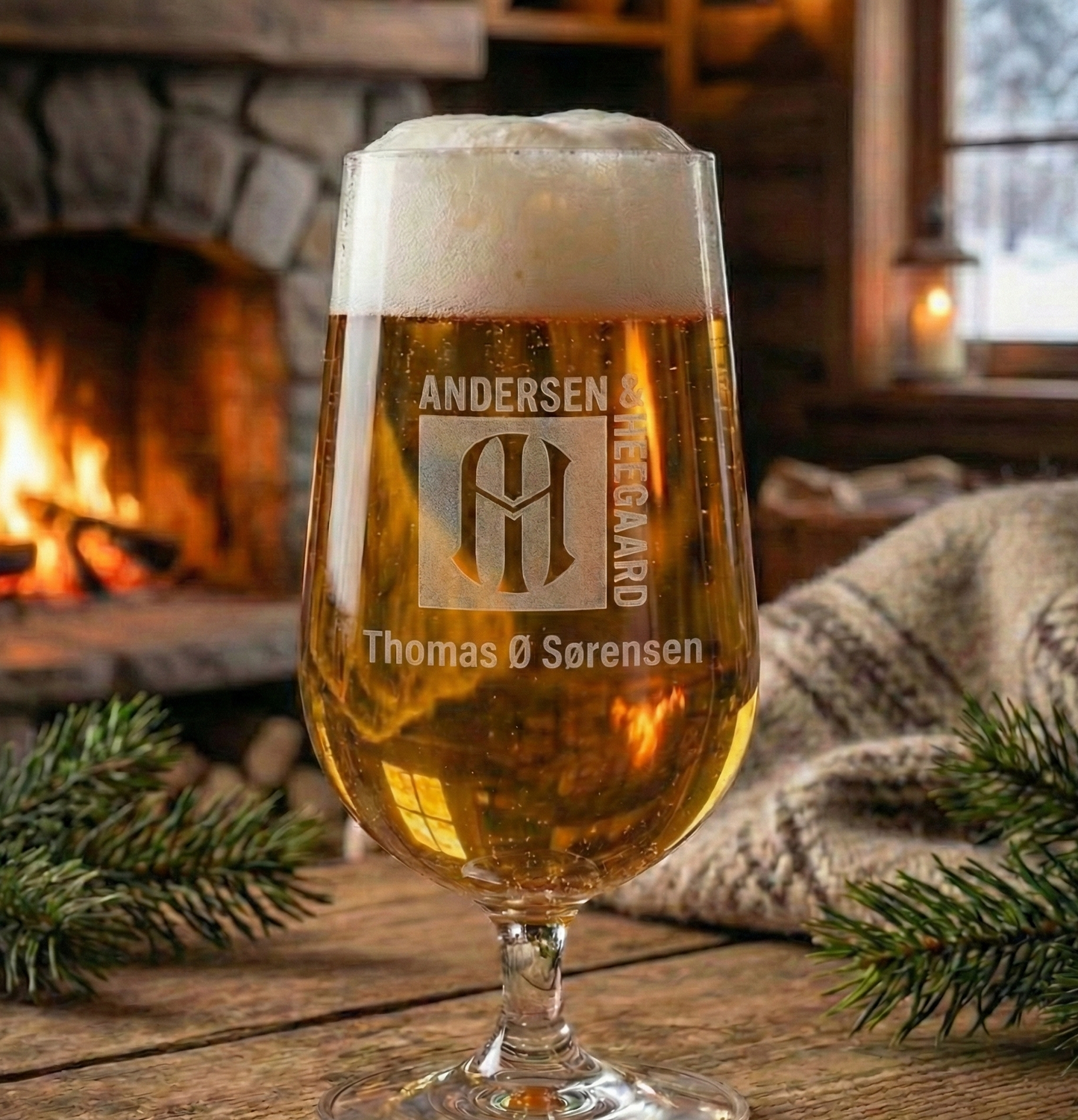 Rosendahl Ølglas 50 cl med graveret logo