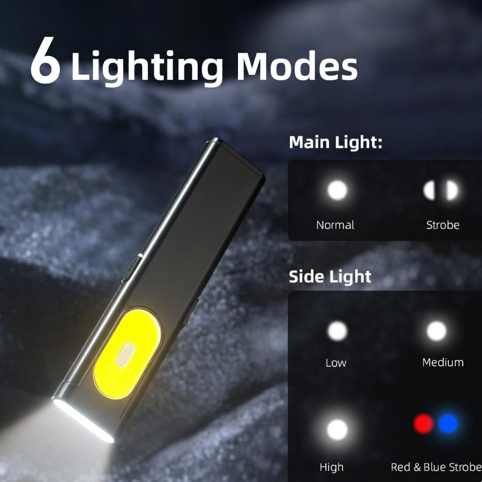 Ultratynd LED-Lygte med Magnet & personlig gravering