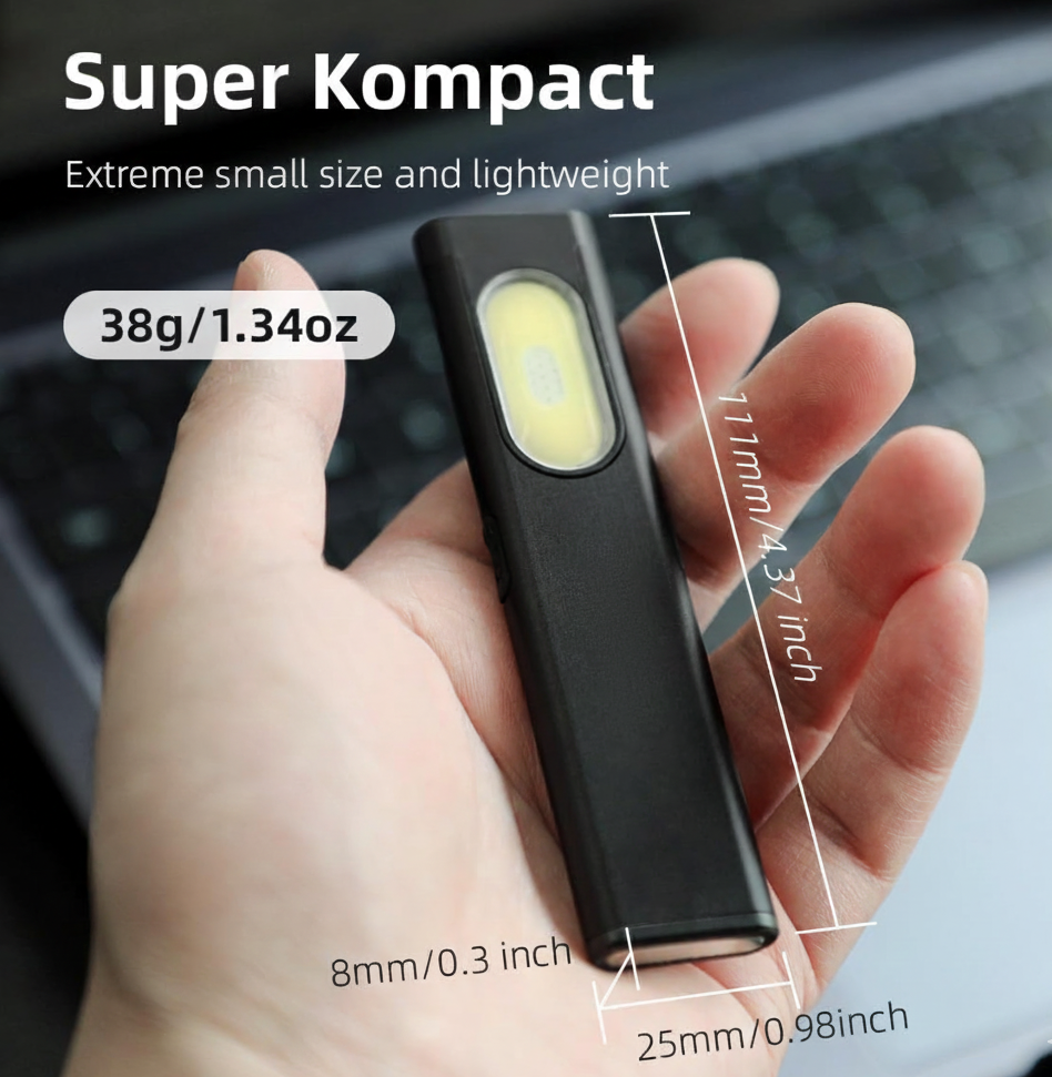 Ultratynd LED-Lygte med Magnet & personlig gravering