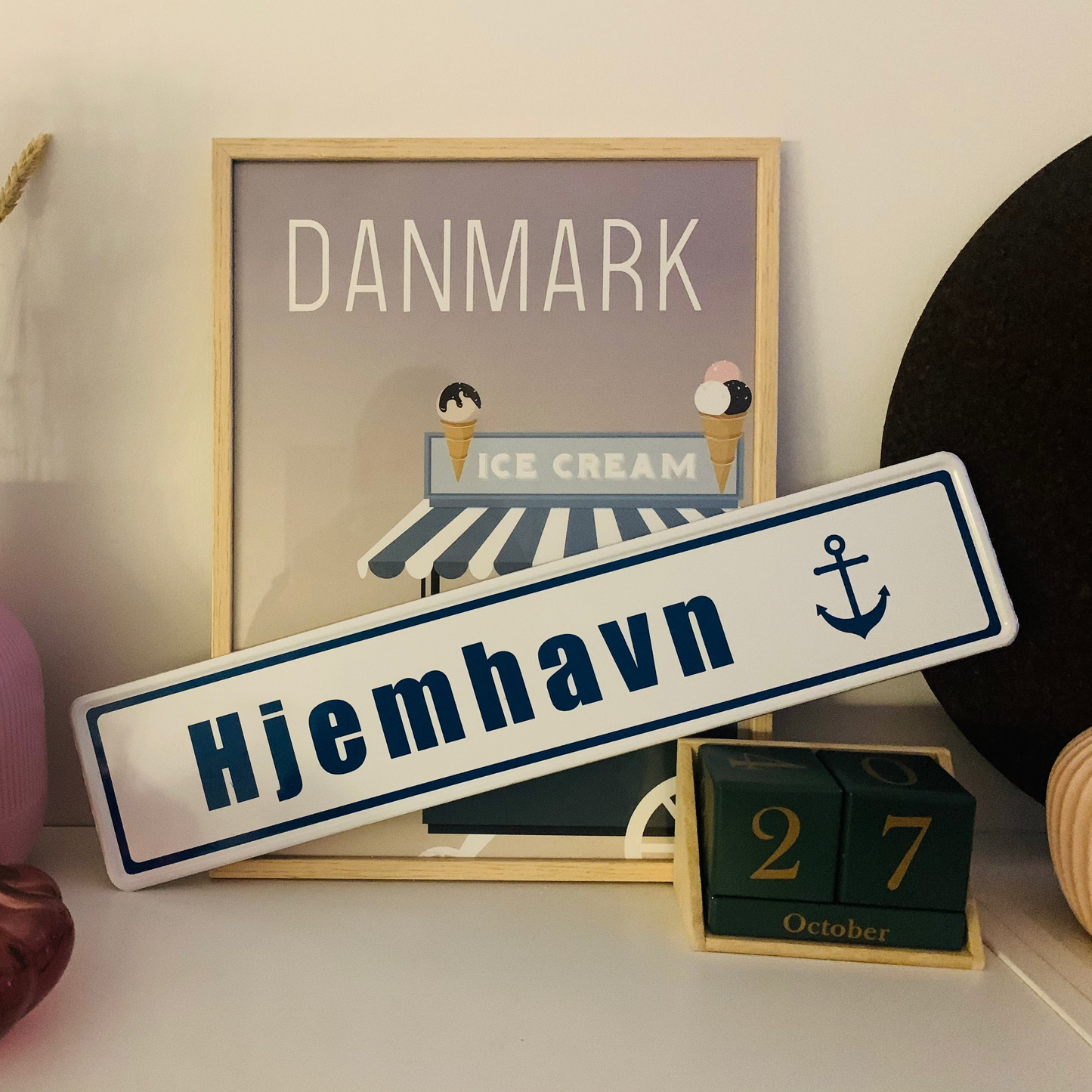 Personligt gadeskilt med egen tekst