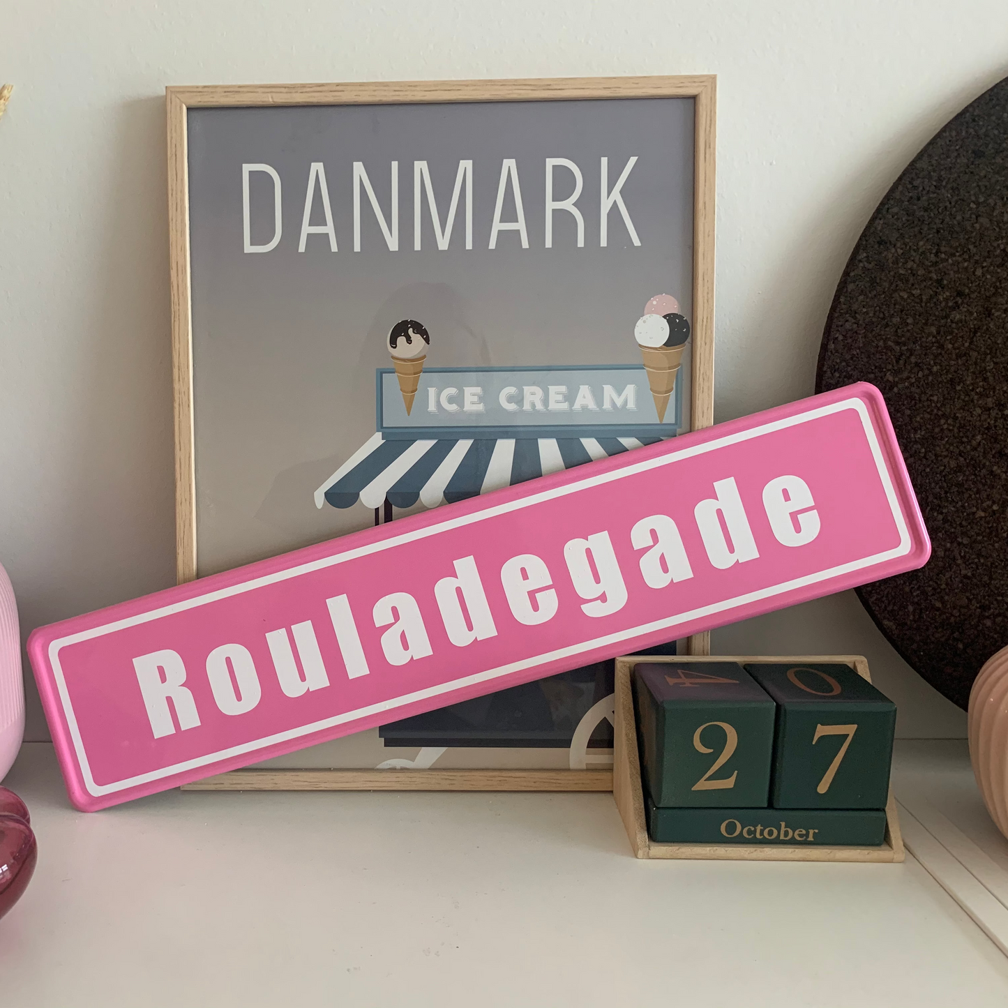 Personligt gadeskilt med egen tekst