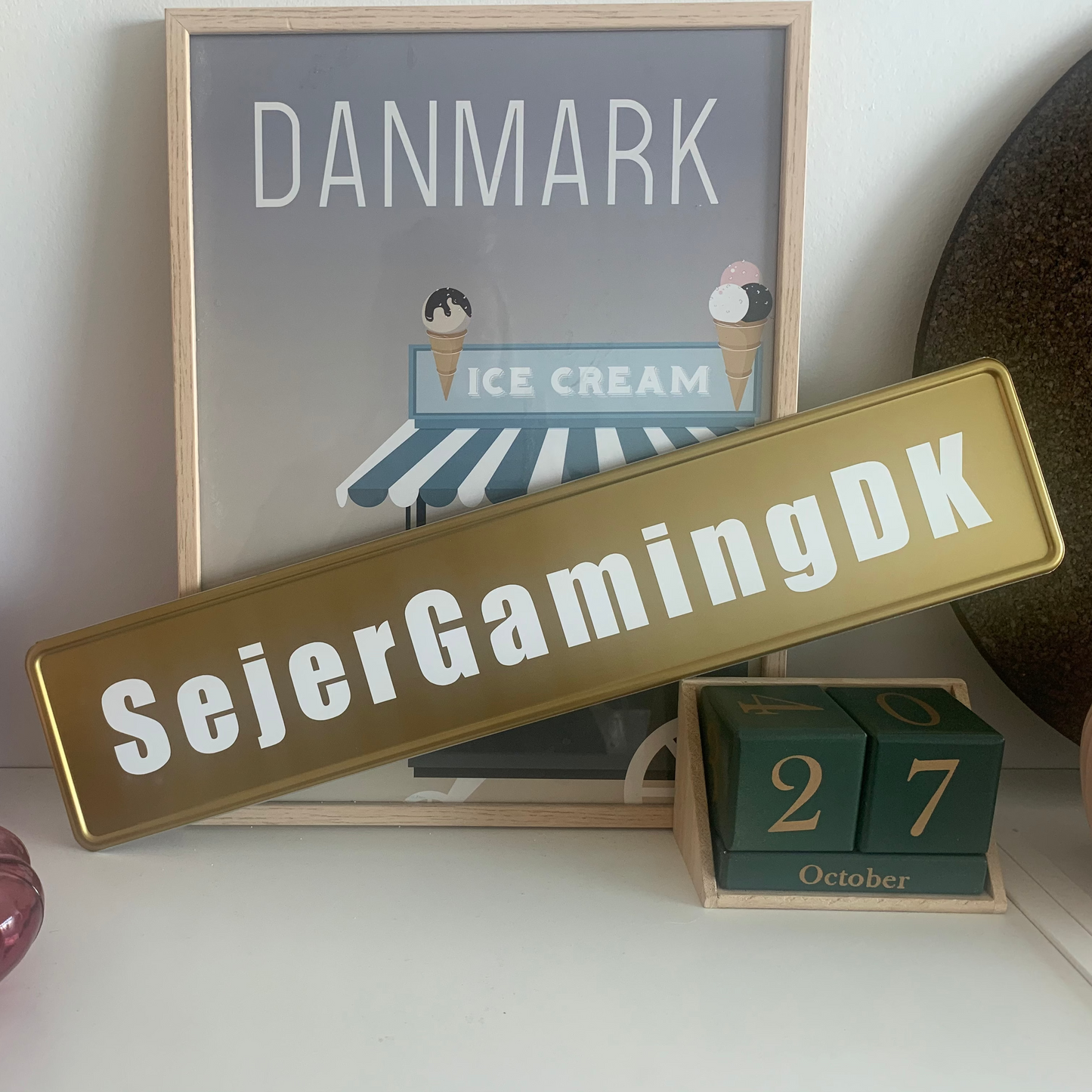 Personligt gadeskilt med egen tekst