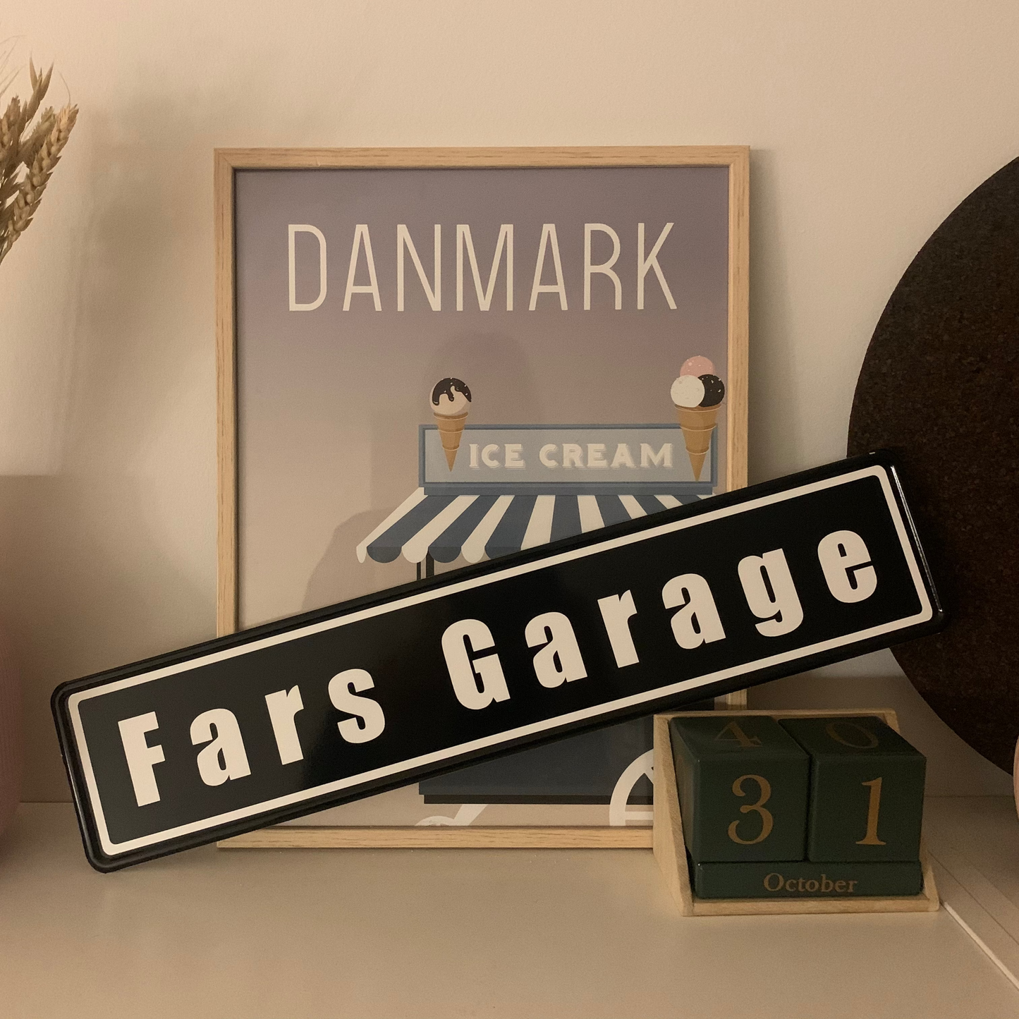Personligt gadeskilt med egen tekst