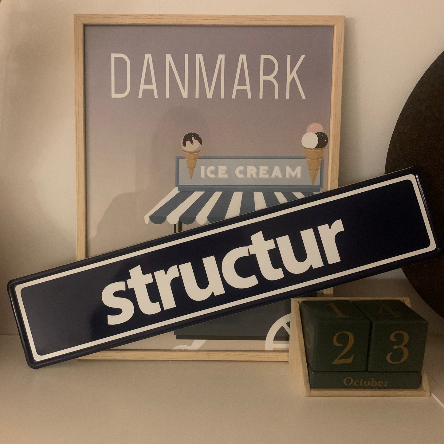 Personligt gadeskilt med egen tekst