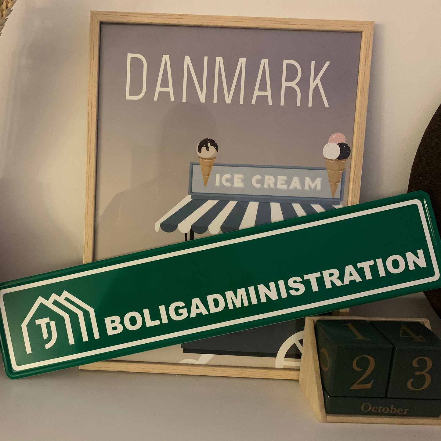 Personligt gadeskilt med egen tekst