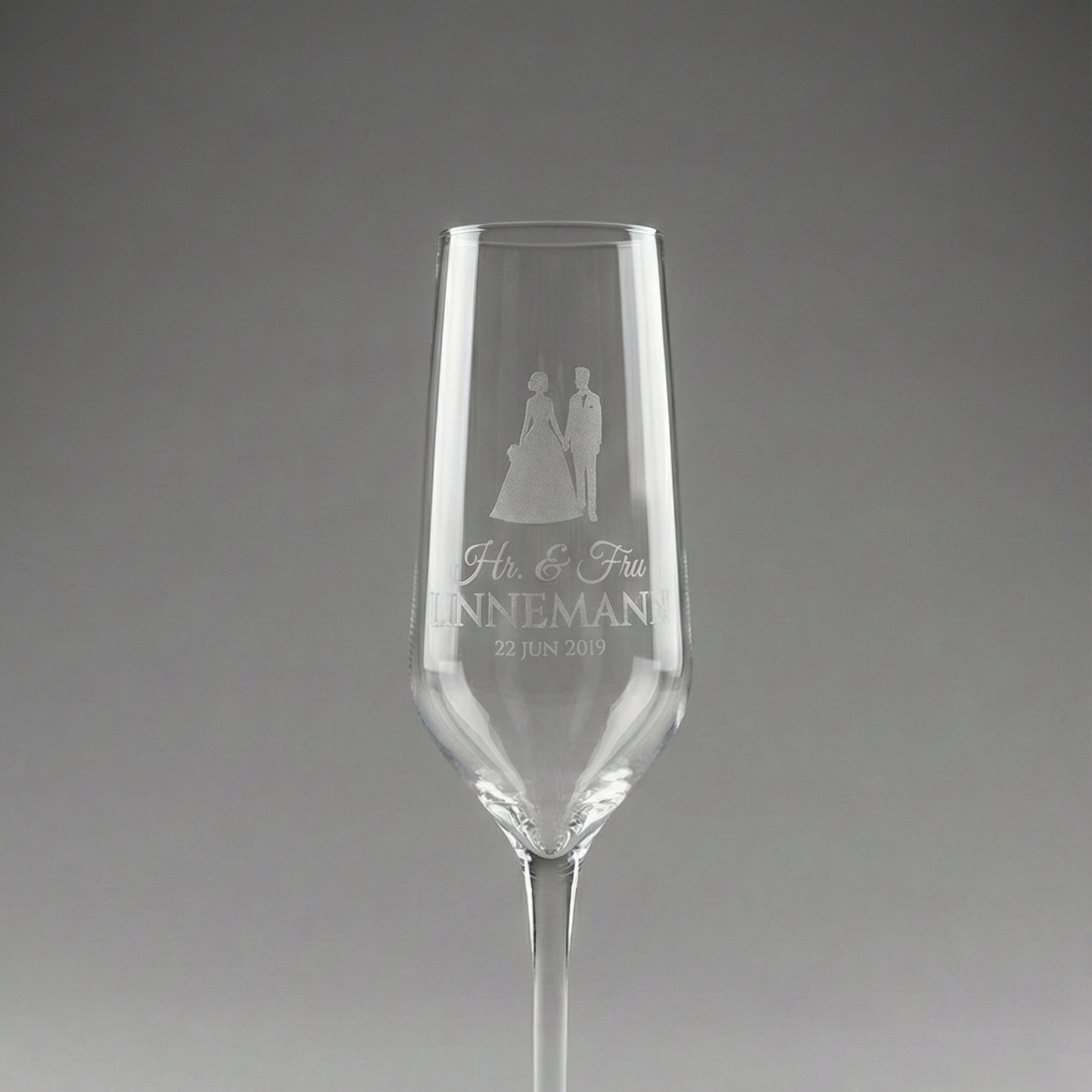Kærlighedens Skål – Personligt Champagneglas med Gravering
