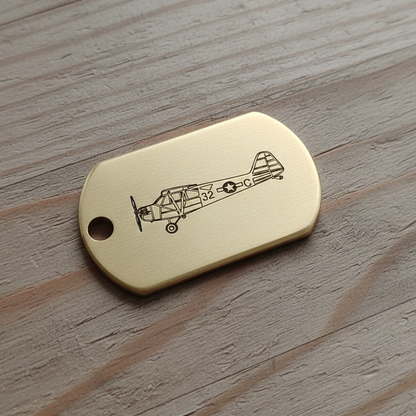 Personlig Fly-Nøglering med Gravering – Custom Aviator Tag