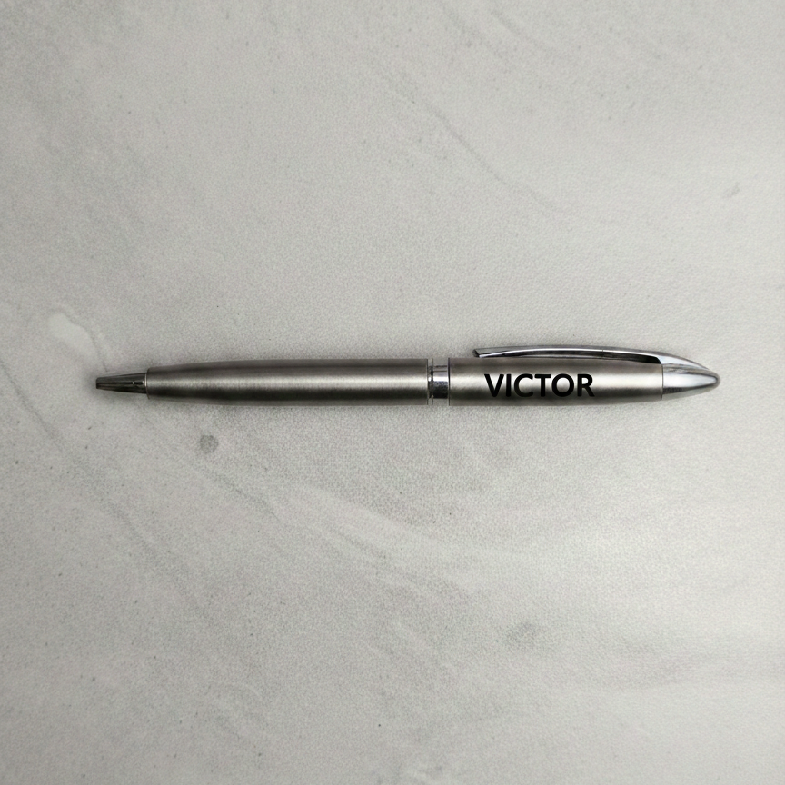 Personlig Metalkuglepen med Navn eller Logo – Eksklusiv Lasergravering