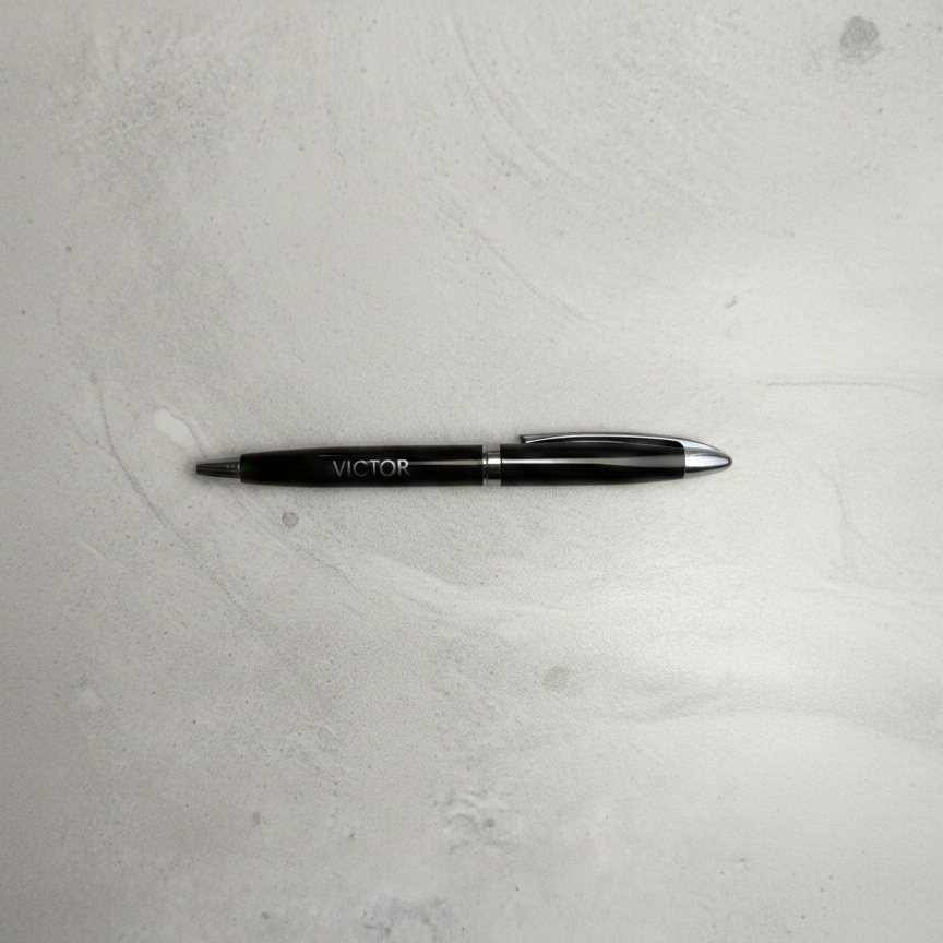 Personlig Metalkuglepen med Navn eller Logo – Eksklusiv Lasergravering