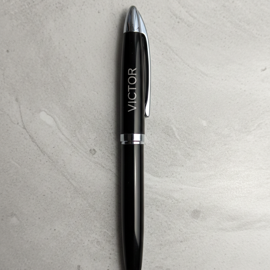 Personlig Metalkuglepen med Navn eller Logo – Eksklusiv Lasergravering