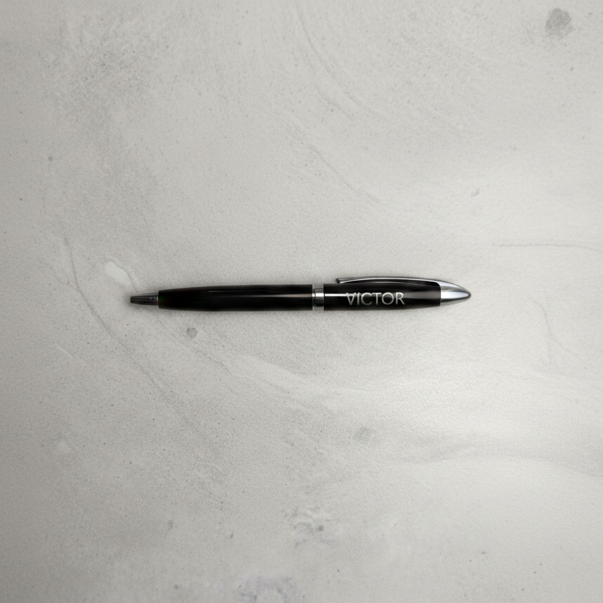 Personlig Metalkuglepen med Navn eller Logo – Eksklusiv Lasergravering