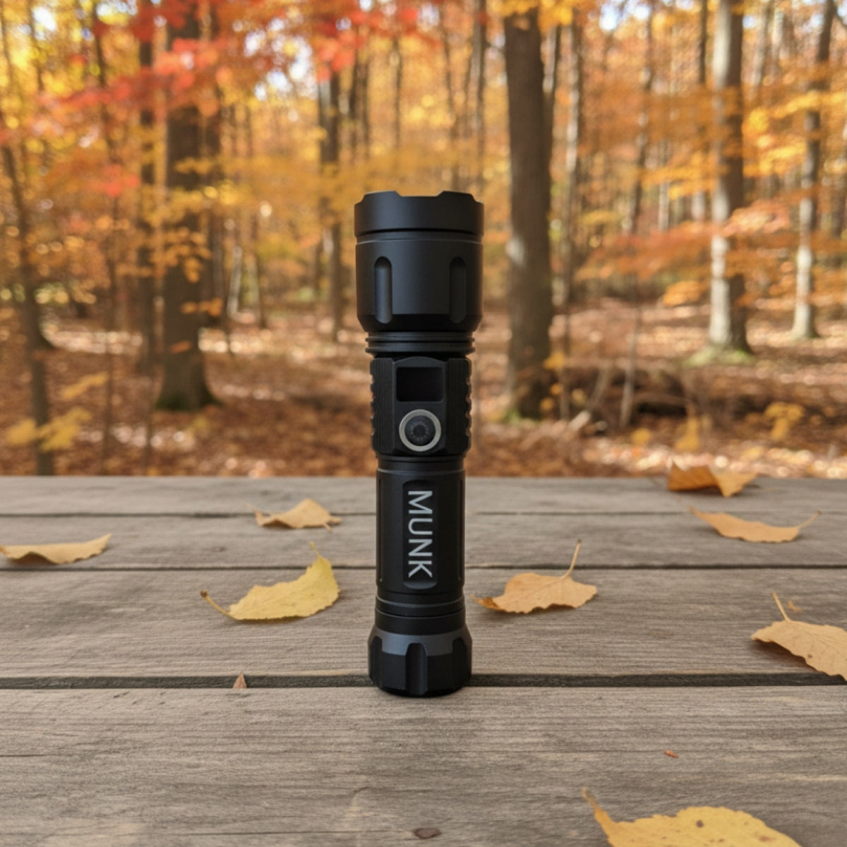 Sort Kraftfuld Lommelygt.