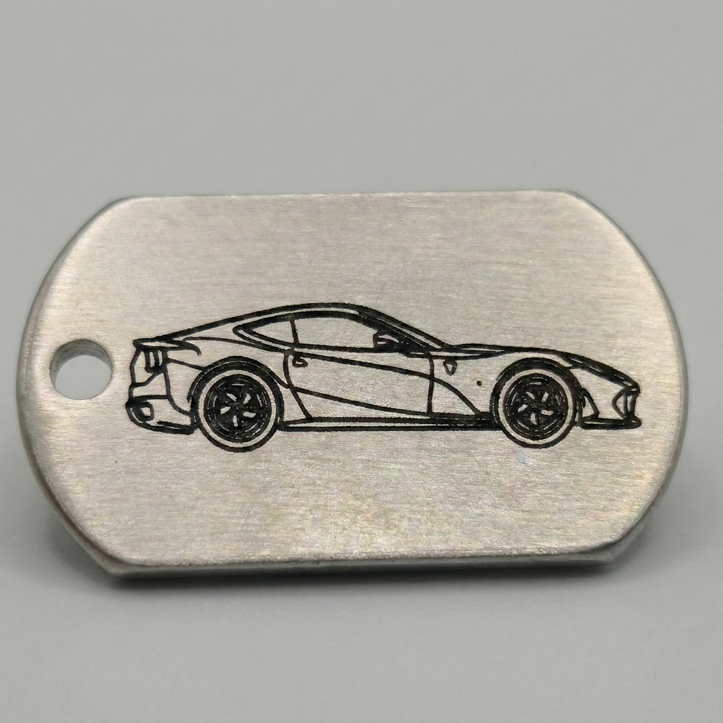 Personlig nøglering med gravering af dit køretøj | Læder, Træ & Metal