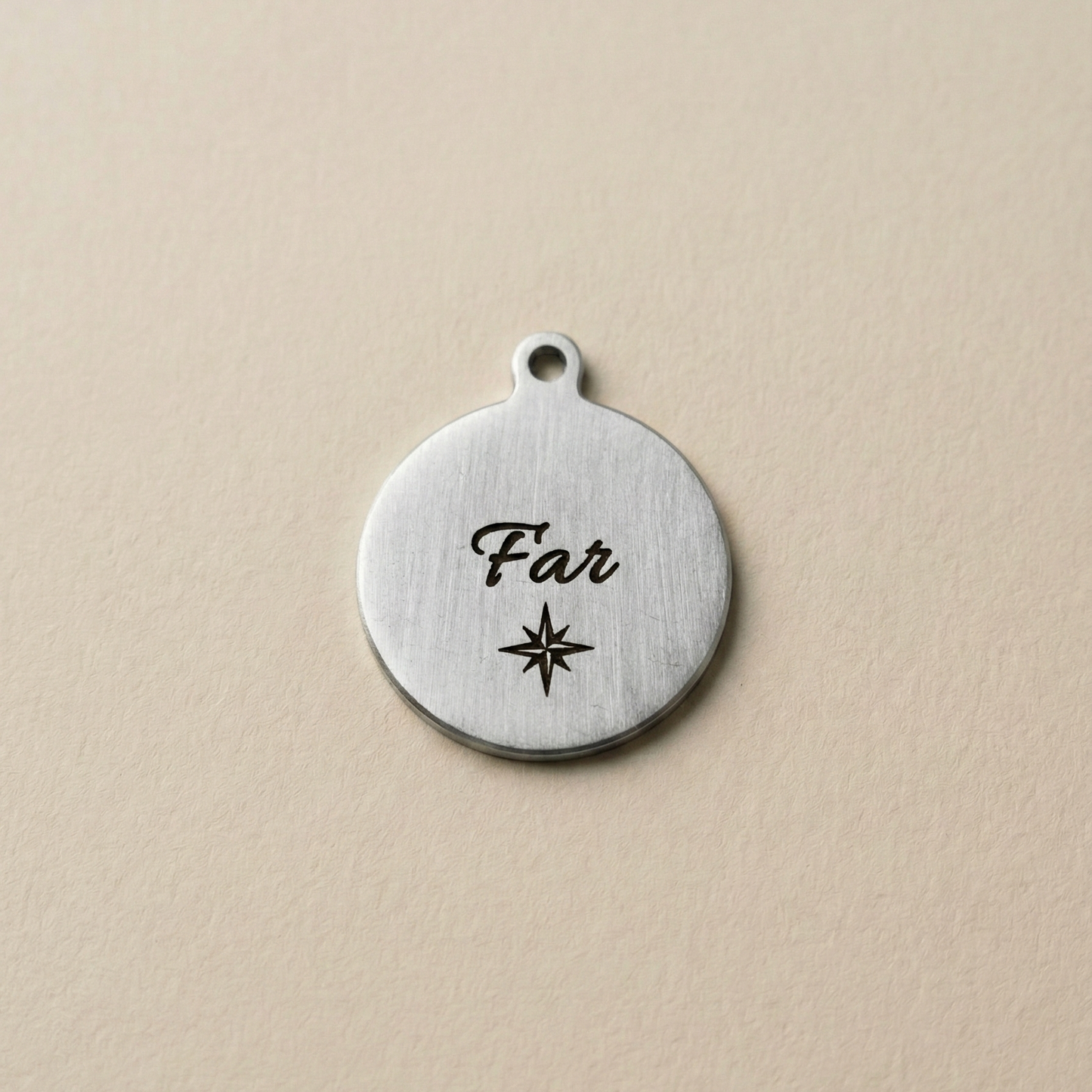 Personlig "FAR" Nøglering – Vælg mellem Messing eller Titanium